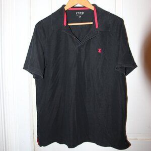 IZOD Black Lg Polo